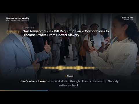 News Observer Weekly October 7 2026 edition with top 5 stories