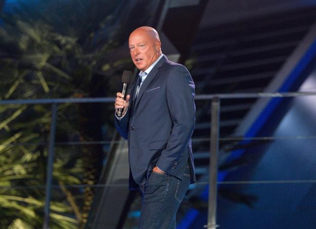 Bob Chapek, Chief Executive Officer of The Walt Disney Company during the opening ceremony for Avengers Campus inside Disney California Adventure in Anaheim, CA, on Wednesday, June 2, 2021. (Photo by Jeff Gritchen, Orange County Register/SCNG)