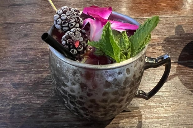 Mula de Bruma from En Cultura Ahumadero BBQ Bar in Anaheim. (Todd Harmonson, SCNG)