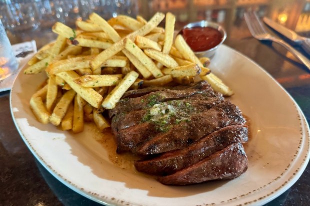 Steak frites at Bloom in San Juan Capistrano. (Brock Keeling, SCNG)