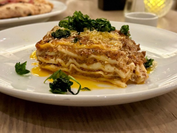 Lasagna classica at Oliver's Osteria and Oliver's Trattoria in Laguna Beach and Irvine, respectively. (Photo by Brock Keeling, Orange County Register/SCNG)