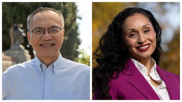 Incumbent Lan Quoc Nguyen (left) and Charlene Cuellar (right) are vying for the Trustee Area 2 seat on the Garden Grove Unified School District Board of Education in this November election. (Courtesy photos)