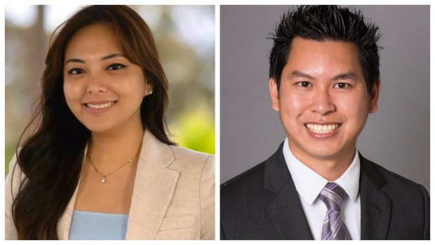 Tracy La (left) and Quan Vuong (right) are vying for the Trustee Area 4 seat on the Garden Grove Unified School District Board of Education in this November election. (Courtesy photos)