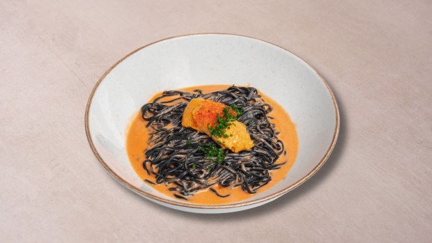 Ini Ristorante's squid ink pasta. (Courtesy of Kei Concepts)