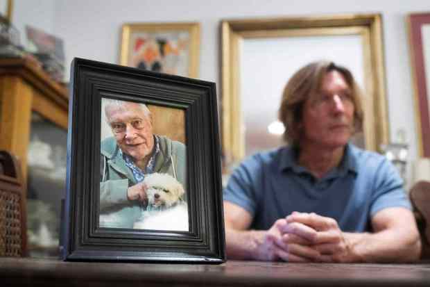A photograph of Chris Mason's father, Richard Mason, who died of West Nile virus last month in Torrance. (Photo by Drew A. Kelley, Press-Telegram/SCNG)