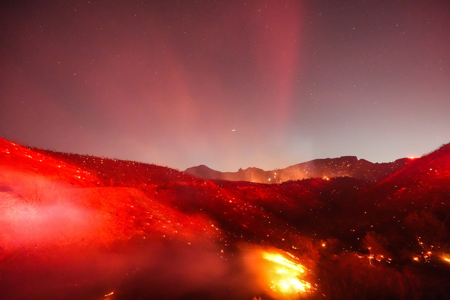 Wildfires hit Southern California during red-flag conditions