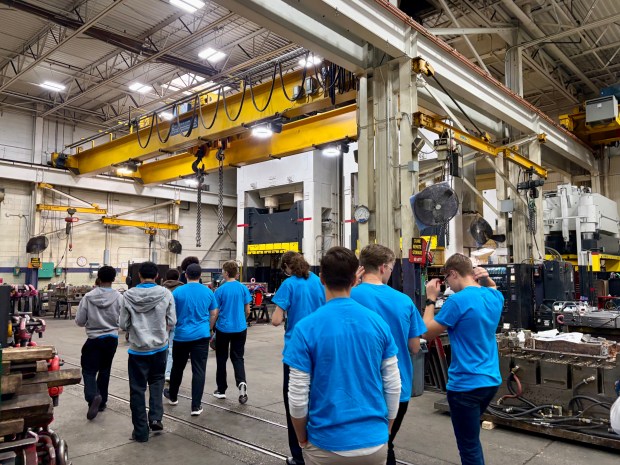 Scenes from Oakland County Manufacturing Day at Hi-Tech Mold and Engineering in Rochester Hills. (Mallory Waligora, For The Oakland Press)