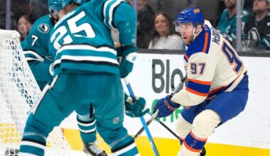 Connor McDavid posts 10th assist as Edmonton Oilers beat San Jose Sharks for 4th straight win