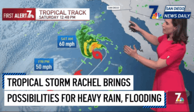 San Diego News Daily: Tropical Storm Rachel brings possibilities for heavy rain, flooding – NBC 7 San Diego