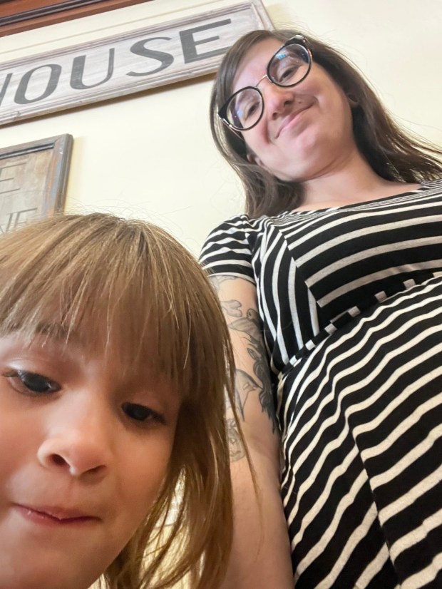 A selfie taken by Aurora Williams with her mom, Gabrielle Hanson, last year. Aurora's death in May after an asthma attack in her cockroach-infested East San Jose home has spurred more demands for an overhaul of Santa Clara County's child welfare agency.(Photo courtesy of Gabrielle Hanson)