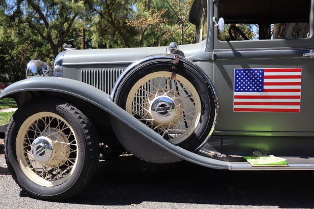 A 1931 Plymouth Deluxe at the 26th annual Cars in the Park at History Park in San Jose, Calif., on Saturday, September 12, 2026. (Kaitan Pawar/Mosaic)
