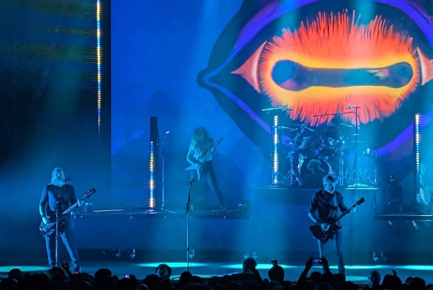 Metal band Mastodon performs at a packed house at Oakland's Fox Theater Friday, Oct. 10. (Jim Harrington/Bay Area News Group)