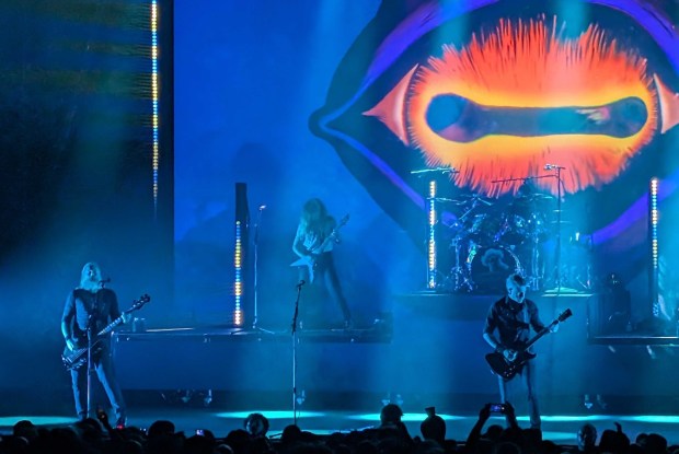 Metal band Mastodon performs at a packed house at Oakland's Fox Theater Friday, Oct. 10. (Jim Harrington/Bay Area News Group)