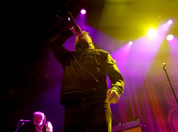 Lead vocalist Frank Carter performs with the Sex Pistols at The Warfield in San Francisco, Calif., on Wednesday, Oct. 14, 2026. (Jane Tyska/Bay Area News Group)