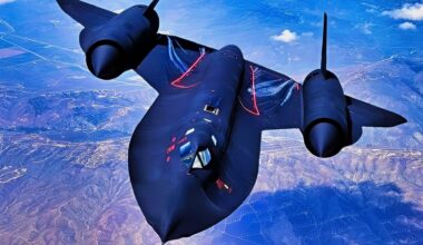 SR-71 Blackbird High in the Sky USAF Photo