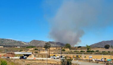 Fire breaks out on Camp Pendleton, threatening structures
