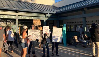 Rally attendees say increased ICE enforcement creating a ‘climate of fear’ in Encinitas – San Diego Union-Tribune