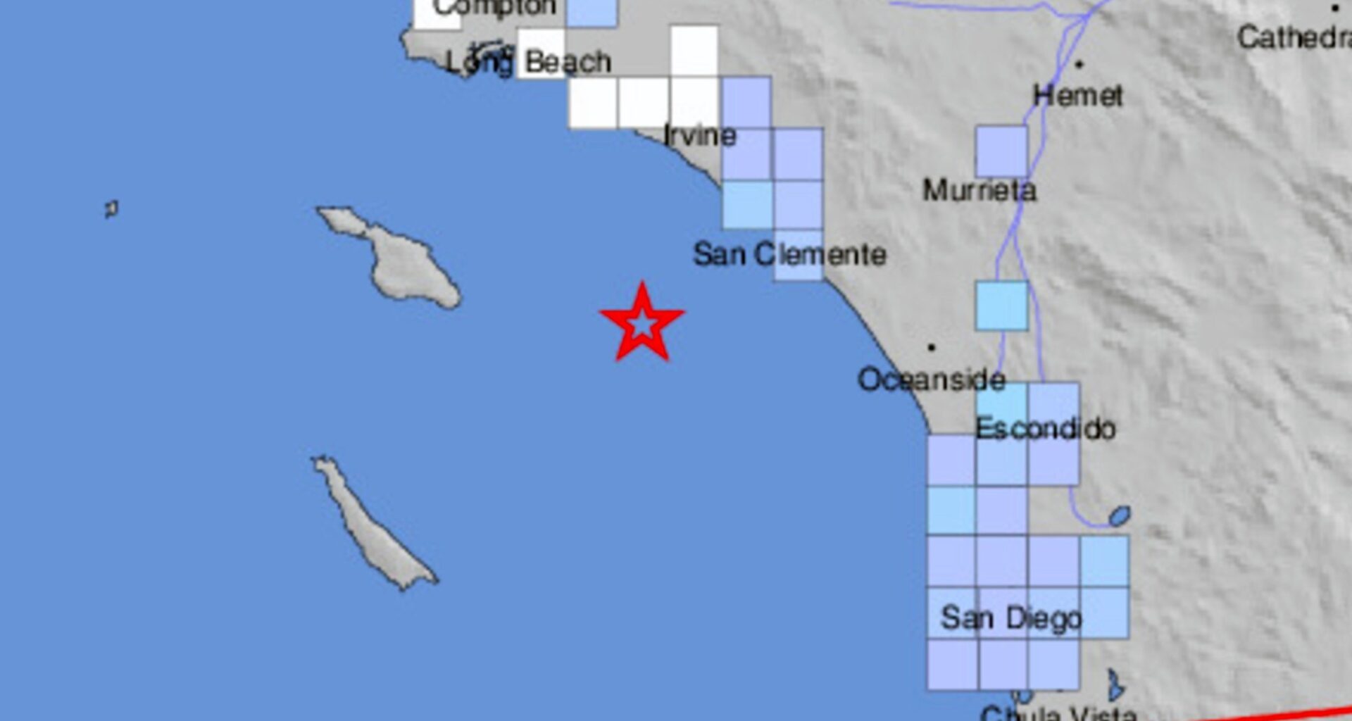 Magnitude 3.5 offshore earthquake produces mild shaking in San Diego County – San Diego Union-Tribune