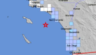 Magnitude 3.5 offshore earthquake produces mild shaking in San Diego County – San Diego Union-Tribune