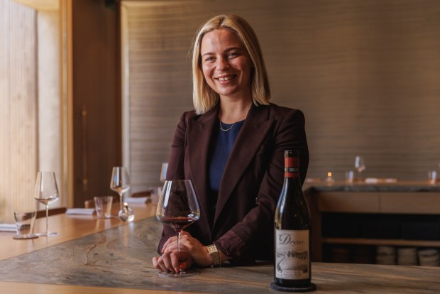 Wine director Savannah Riedler poses at Michelin-starred restaurant Lilo in Carlsbad on Thursday, July 2, 2026. Riedler won the Michelin Guide's 2026 California Sommelier of the Year award in June. (Kristian Carreon / The San Diego Union-Tribune)