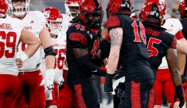 Aztecs football notebook: QB Jayden Denegal redeems himself, then suffers injury