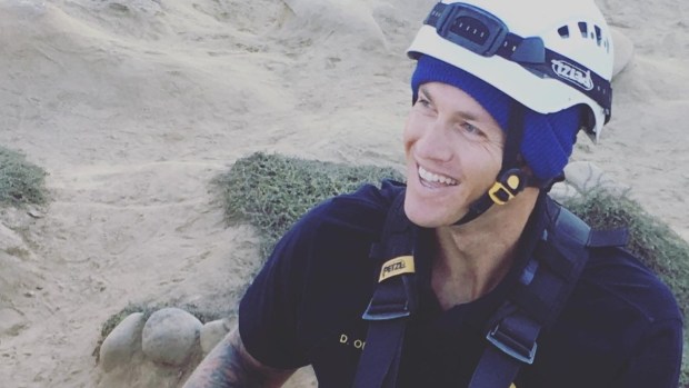 Daniel Orloff, just named San Diego's new lifeguard chief, participates in a cliff rescue. (City of San Diego)