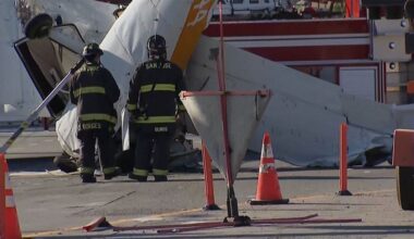 Dashcam video captures small plane crashing on San Jose highway, injuring three on board, including child