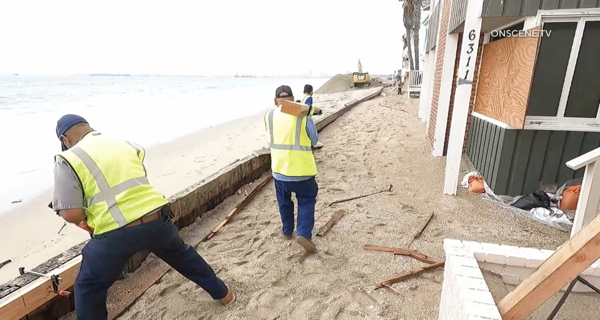 Waves Pound Long Beach Waterfront; City Looks to Recovery Efforts