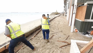 Waves Pound Long Beach Waterfront; City Looks to Recovery Efforts