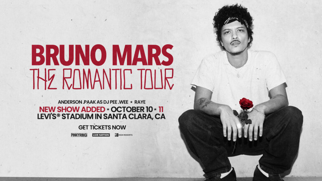 Social-Bruno-Mars-2025-On-Sale-16x9-1-1024x576 Bruno Mars: The Romantic Tour — Saturday, Oct. 10 & Sunday, Oct. 11 at Levi’s Stadium