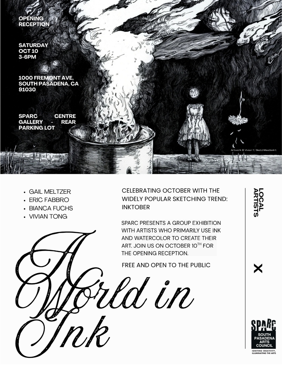 Graphic: SPARC | The South Pasadenan | SPARC presents A World in Ink