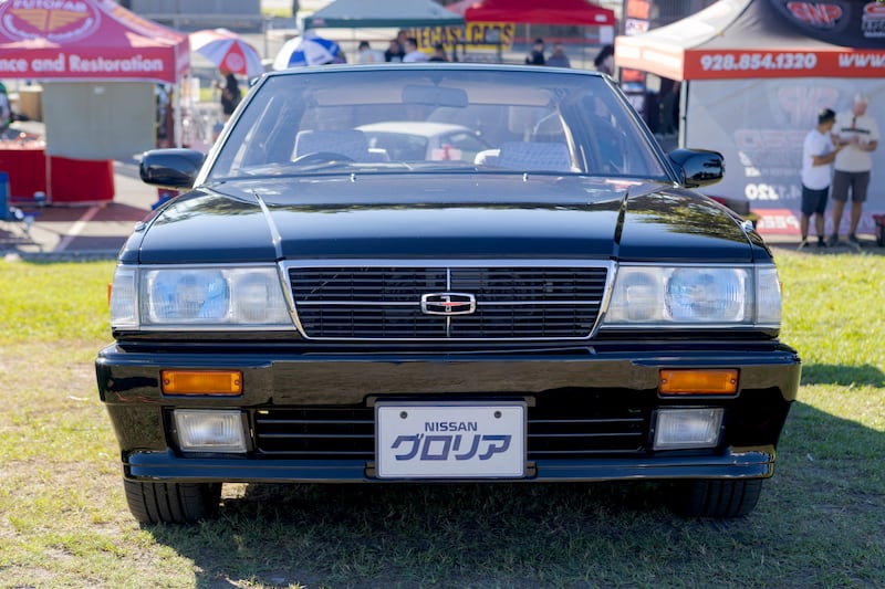 Front end of a Japanese luxury car