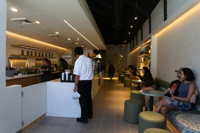 Inside of a resturant