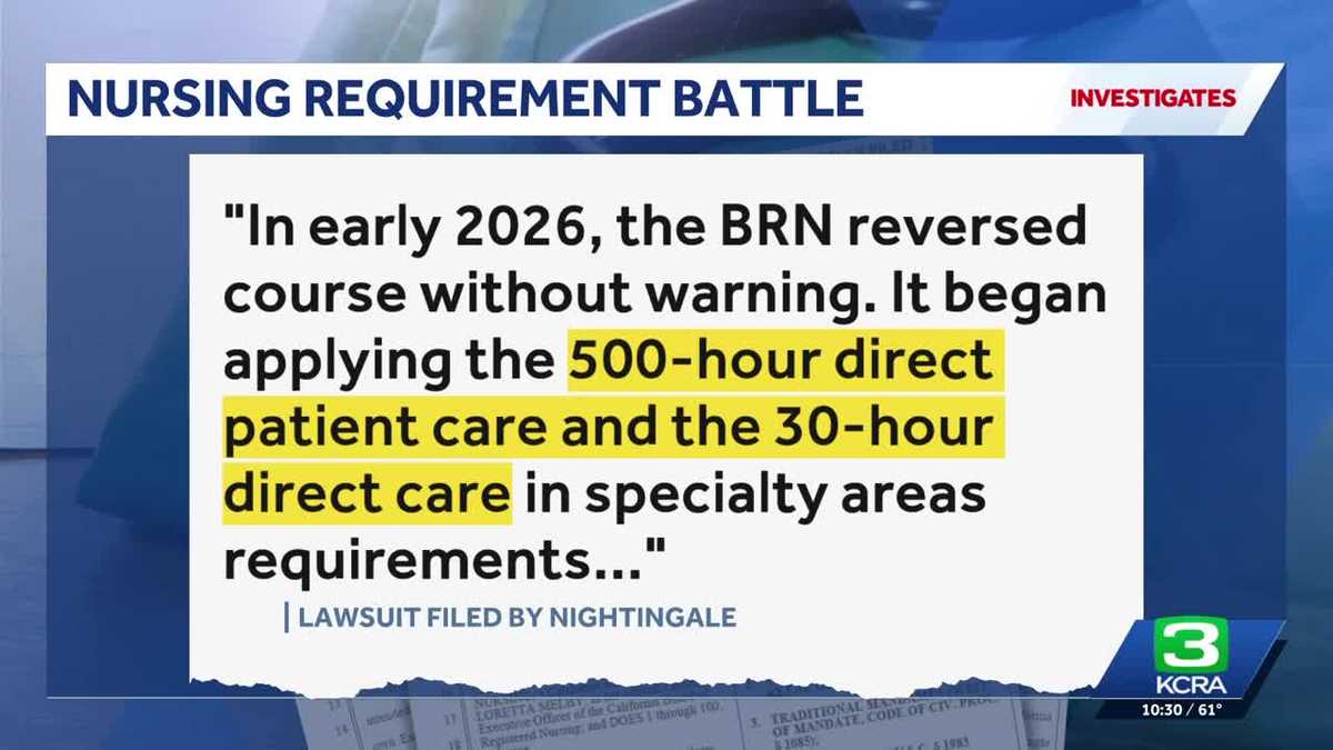 Nightingale College graduates challenge California nursing license requirements