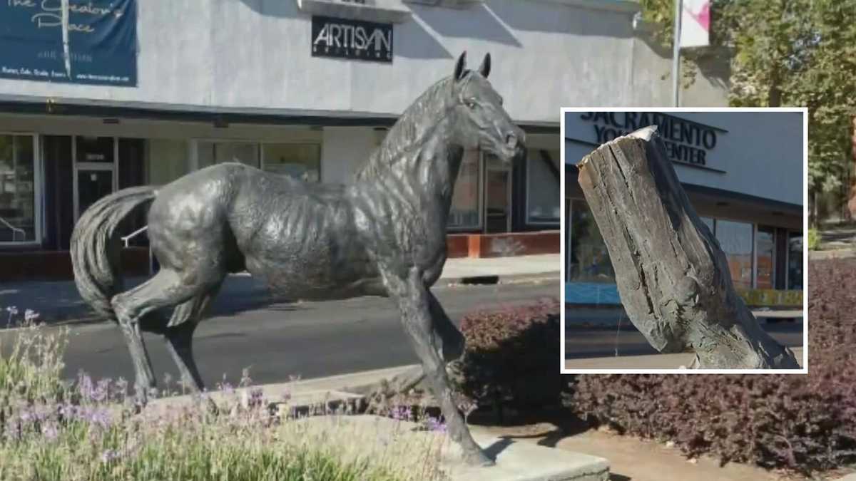 Thieves steal $80K bronze statue of Kentucky Derby winner in California