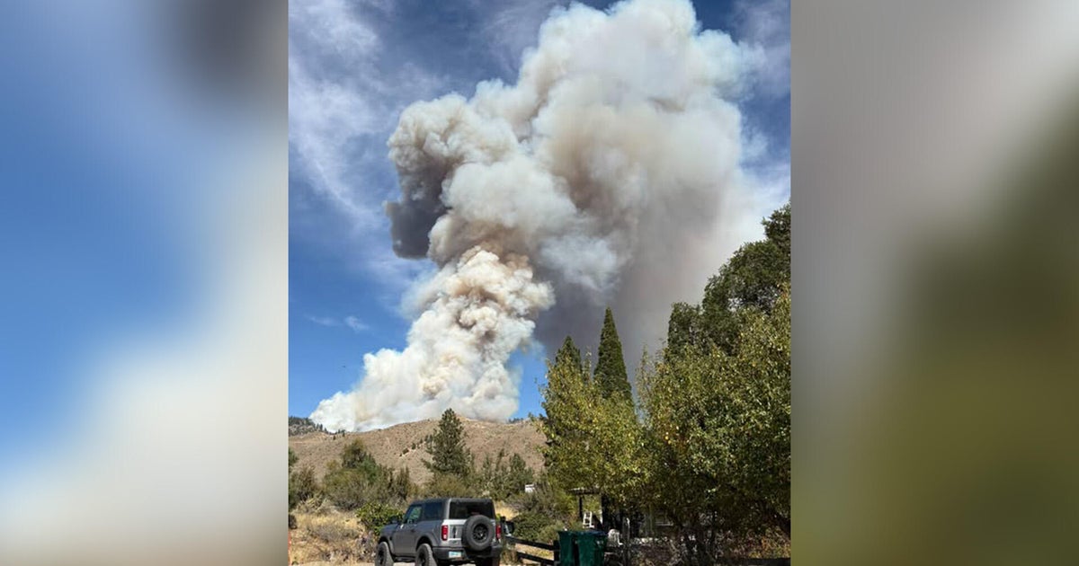 Bull Fire near California-Nevada border grows to 1,100 acres