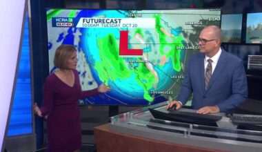 California weather with Dirk & Heather: Watching the winds and a chance for more showers
