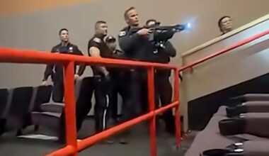 Wild moment armed cops storm AMC movie theater in San Jose