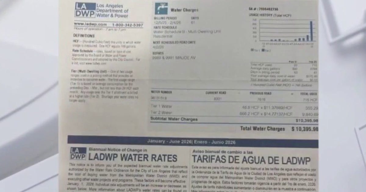 Family questions $10,000 LADWP water bill after hydrant repairs