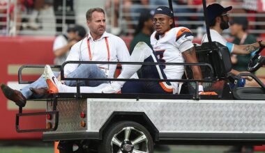 Three key players injured during Denver Broncos game against San Francisco 49ers