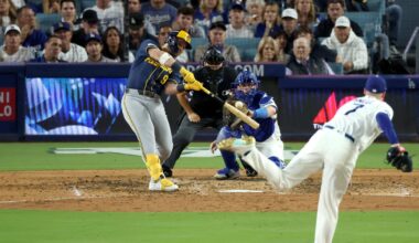 Dodgers on brink of elimination after 6-2 loss to Brewers in NLCS Game 3