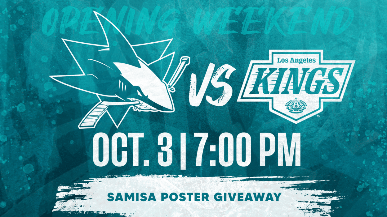 h7wgmkqrex1oebngcga0 Hockey Opening Weekend San Jose Sharks vs Los Angeles Kings — 7 p.m. at SAP Center, San José