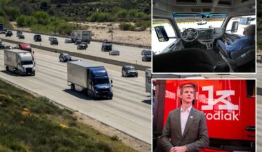 Self-driving big rigs roll into California as driverless future comes into focus