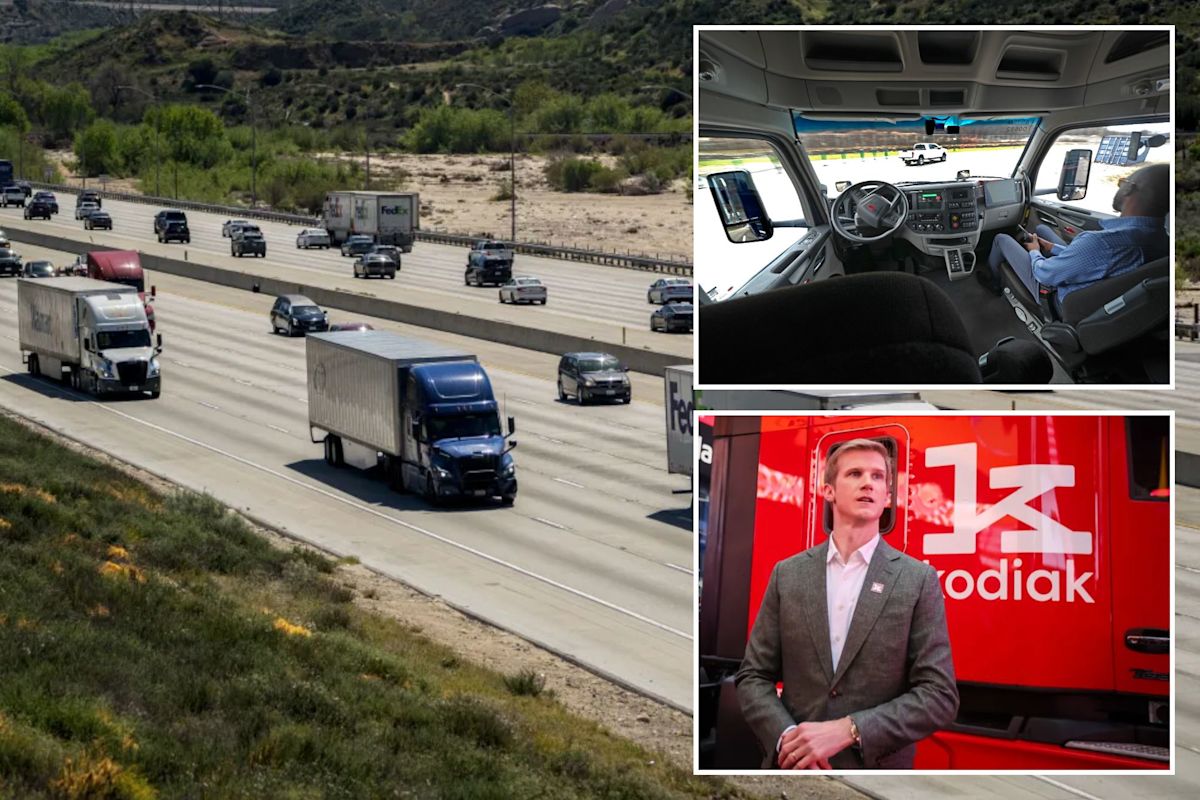 Self-driving big rigs roll into California as driverless future comes into focus