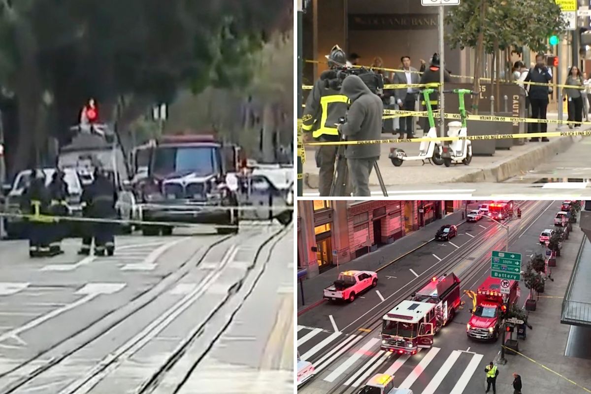 Chaos as four underground vaults erupt under San Francisco sparking mass power shut-off, shelter in place