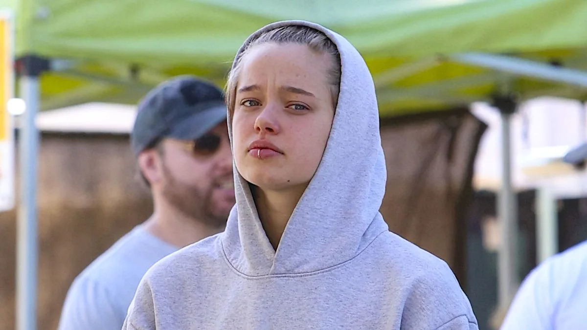 Shiloh Jolie shows off her lip piercing in rare Los Angeles outing