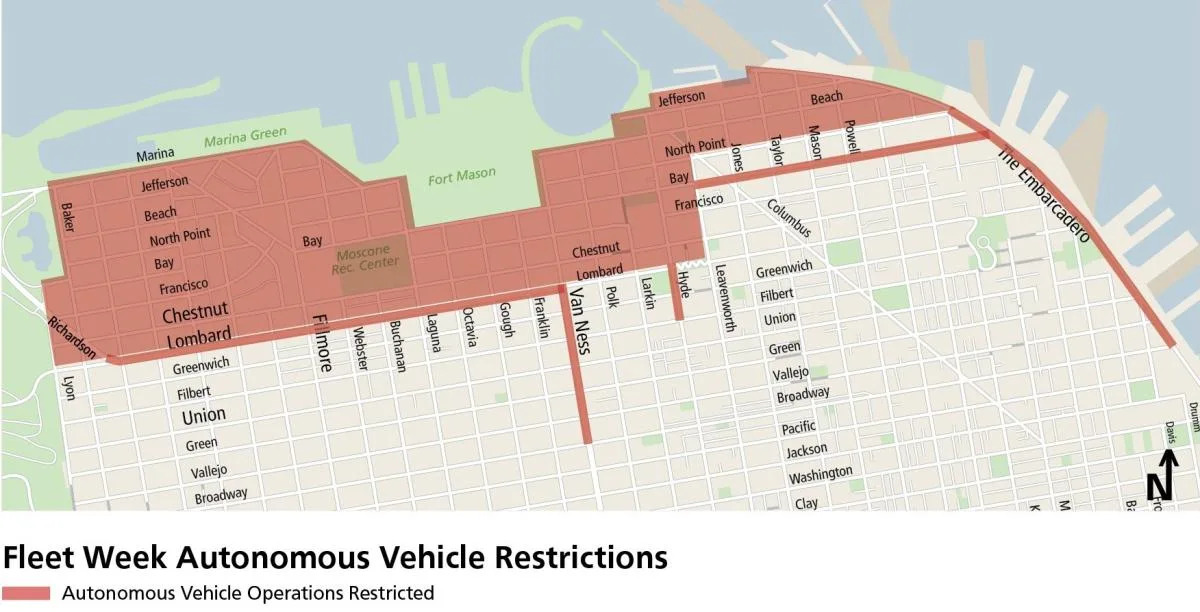San Francisco restricts Waymo service during Fleet Week