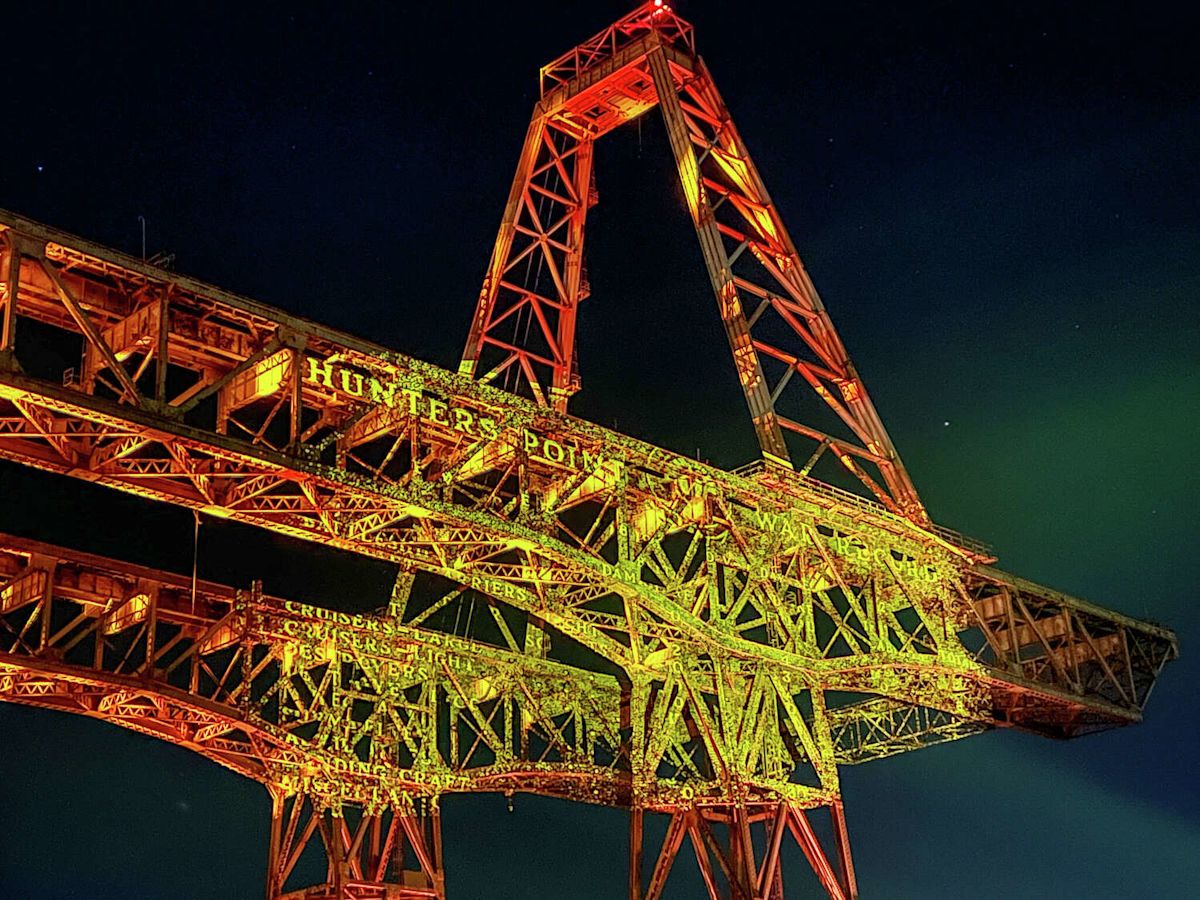 See a towering San Francisco crane transformed into a massive public art installation