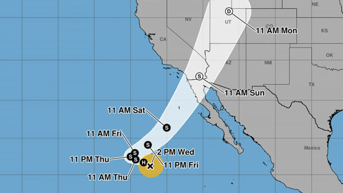 Hurricane Rachel Could Bring Rain, Strong Wind, and Storm Surge to Southern California
