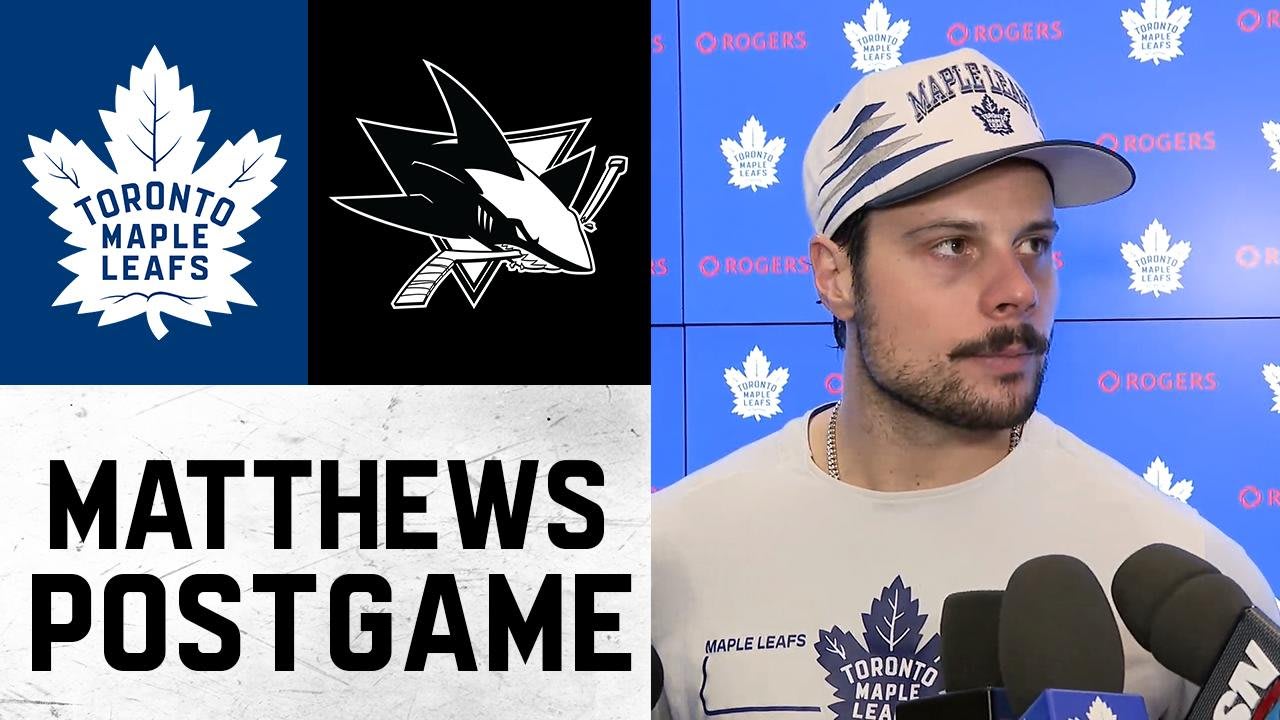 Auston Matthews | Post Game vs San Jose Sharks | October 19, 2026
